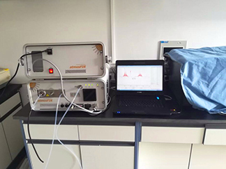 沼氣,池,氣體,廁所,樣品,空氣,、,排,氣筒,